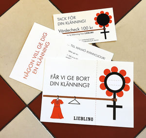 Får vi ge bort din klänning?
