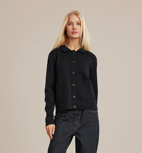 Sibin Linnebjerg Kaja Sort cardigan
