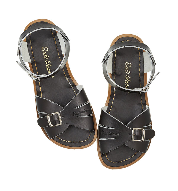 Salt water sandals classic black, svarta sandaler med spänne