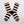Load image into Gallery viewer, Ljuvliga ullstrumpor från franska Bonne Maison. Onesize, 36-42.
Färg: Randiga strumpor i svart, vitt. Ockrabrun kant och kanelbrun tå.
Material: 62% merinoull, 37% polyamid, 1% elastan.
Skötselråd: 30 grader i ulltvätt
Tillverkad i: Portugal