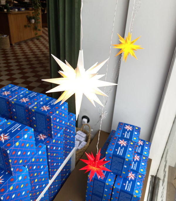 Kit Herrnhuter Christmas Star Mini Yellow 13 cm + Power supply