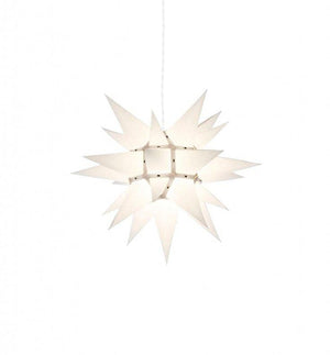 Pappersstjärna från Herrnhuter sterne. Julstjärna, moldavien star. Vit, 40 cm.