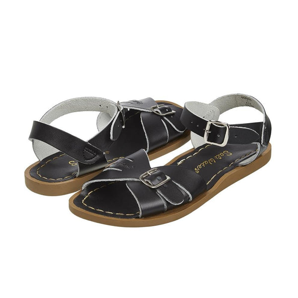 Salt water sandals classic black, svarta sandaler med spänne