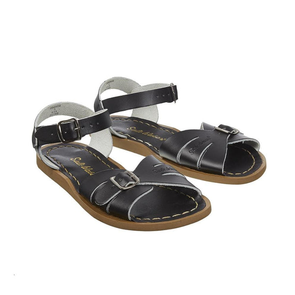 Salt water sandals classic black, svarta sandaler med spänne