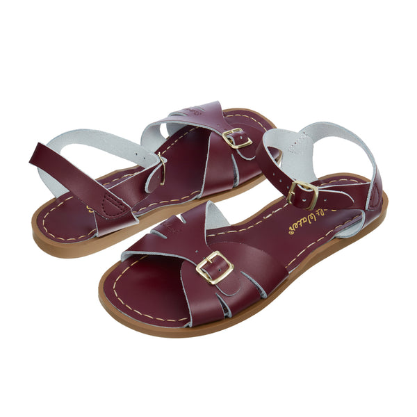 Salt-Water sandals Classic Claret/ vinröd sandal