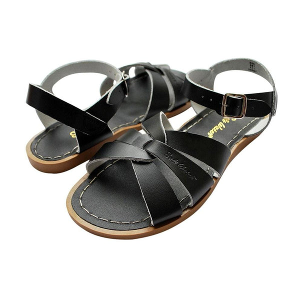 Salt water sandals Original black, svarta sandaler att bada i, dam