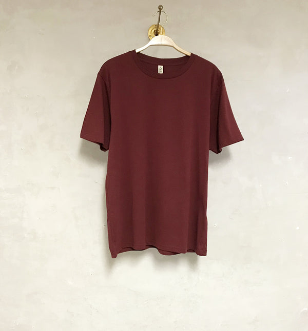 T-shirt Ekologisk bomull Unisex Burgundy