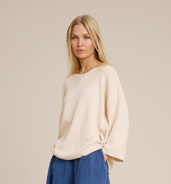 Sibin Linnebjerg Ea Orange-rød sweater