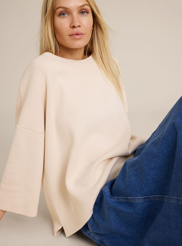 Sibin Linnebjerg Ea Orange-rød sweater