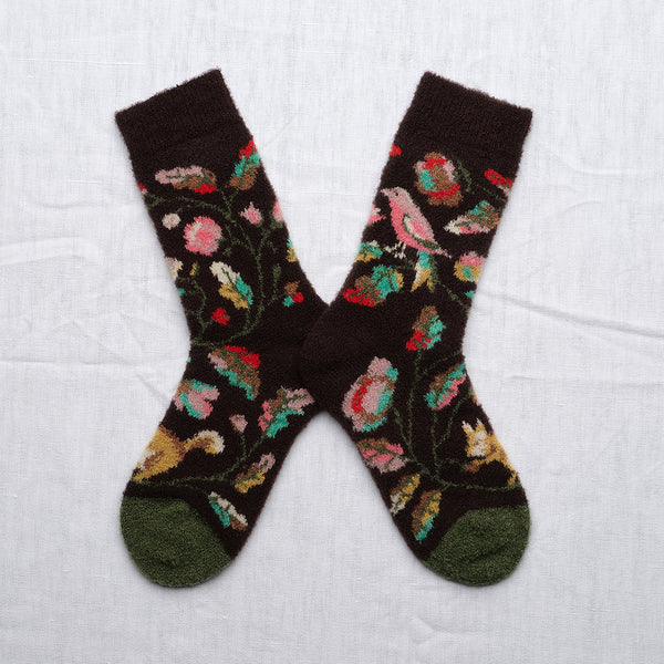 Bonne Maison Mousse Oiseau wool socks