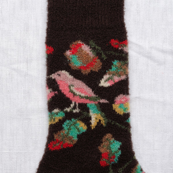 Bonne Maison Mousse Oiseau wool socks