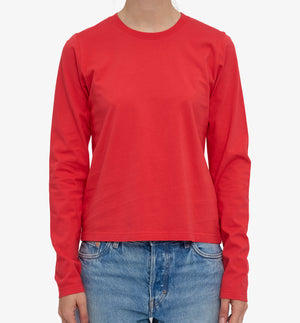 Långärmad t-shirt från Colorful standard i ekologisk bomull. Klassisk och avslappnad passform.

Färg: Mandarinröd / Red Tangerine

Material: 100 % ekologisk bomull.

Certifierad med:&nbsp; Miljövänlig färg - Oeko-Tex®, PETA Approved Vegan
