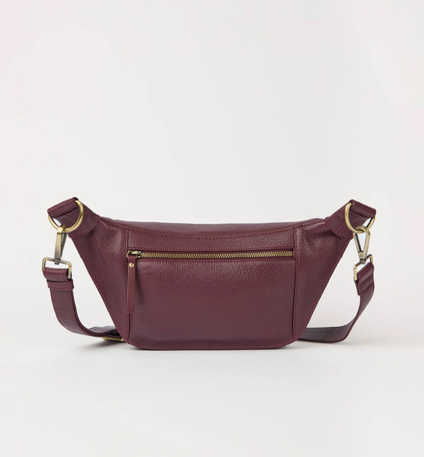 O My Bag Drew Bum Bag Dark Cherry