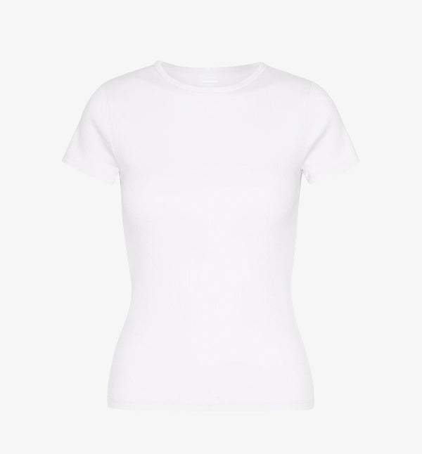 Colorful Standard Ribbad T-shirt Optical White