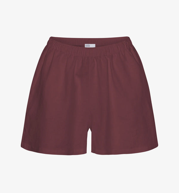 Linneshorts från Colorful standard. Dessa linneshorts är tillverkade av 100 % naturligt linne: lätta, luftiga och perfekta för varma dagar. De är enkla att bära, lätta att älska och passar till nästan allt. Resår i midjan och fickor i sidan. Förtvättad.

Färg:&nbsp;Oxblodsröd

Material: 100 % linne från Portugal

Certifierad med:&nbsp; Miljövänlig färg - Oeko-Tex®, PETA Approved Vegan

Tillverkad i: Portugal