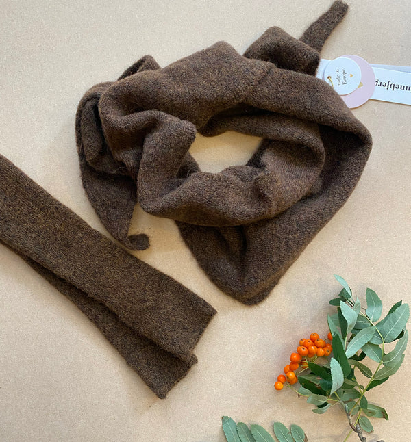 Sibin Linnebjerg Liv Scarf Brown