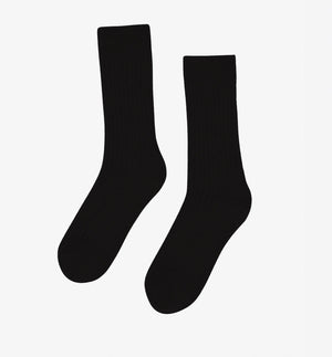 Ullsockor från Colorful Standard. I en kraftig merinoblandning gjord av återvunna fibrer. Förtvättade.&nbsp;

Färg: Svart

Material: 58% återvunnen italiensk extra fin merinoull, 27% ekologisk bomull, 14% polyamid,1% elastane.

Miljövänligt färgat garn - Oeko-Tex®
Global Recycled Standard (GRS)

Skötselråd: Ulltvätt

Tillverkade i: Portugal