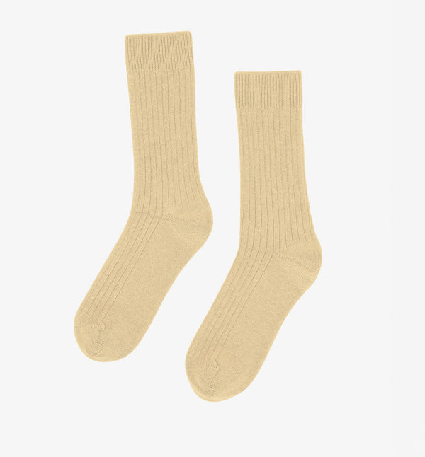 Colorful Standard Merino Strumpor Soft Yellow