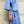 Load image into Gallery viewer, Kimonoklänning Mika i rak modell med omlottknyt och fickor i sidorna. Fin både som klänning och lång kimono.  Färg: Blå med våg- och bergmönster i mörkare blå. Material:  100% Lyocell
