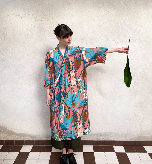 Kimono dress with winter landscape – More Malmo