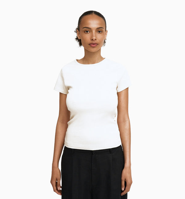 Colorful Standard Ribbad T-shirt Optical White