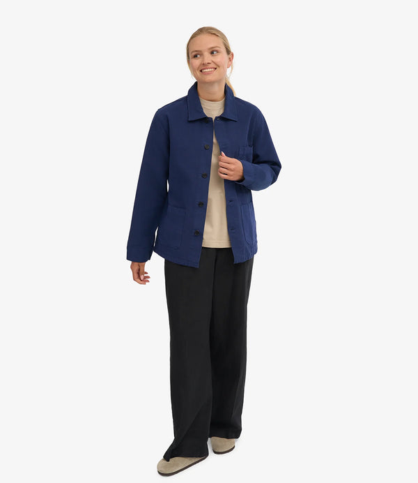 Colorful Standard Workwear jacka Marine Blue