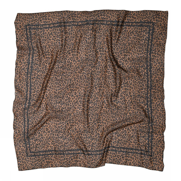 Silketørklæde Zoey Sneaky Fox Leopard