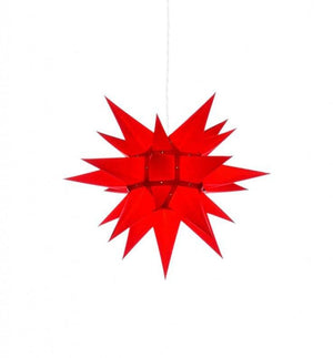 Pappersstjärna från Herrnhuter sterne. Julstjärna, moldavien star. Röd 40 cm.