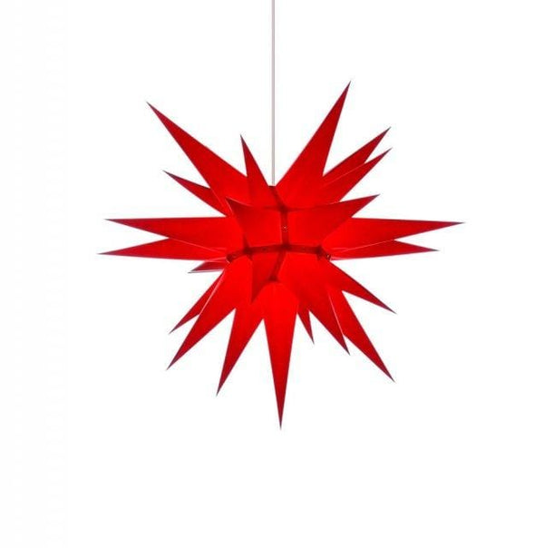Pappersstjärna från Herrnhuter sterne. Julstjärna, moldavien star. Röd 60 cm.