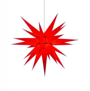 Pappersstjärna från Herrnhuter sterne. Julstjärna, moldavien star. Röd 70 cm.