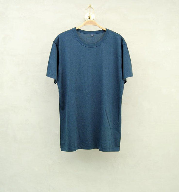 Økologisk t-shirt unisex blå-grå