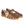 Load image into Gallery viewer, En klassisk sandal i modell 5516 från danska Angulus i naturläder med spänne. Flätade detaljer. Brun
