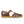 Load image into Gallery viewer, En klassisk sandal i modell 5516 från danska Angulus i naturläder med spänne. Flätade detaljer. Brun

