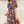 Load image into Gallery viewer, Mei klänning. Blommig, röd, blå, vit. Fjärilsärm. Ekologisk viskos.
