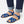 Load image into Gallery viewer, Koboltblå sandaler från det amerikanska märket Salt-Water Sandal. Modellen heter Original. Original har flätat läder över foten och knäpps med spänne över vristen.
