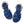 Load image into Gallery viewer, Koboltblå sandaler från det amerikanska märket Salt-Water Sandal. Modellen heter Original. Original har flätat läder över foten och knäpps med spänne över vristen.
