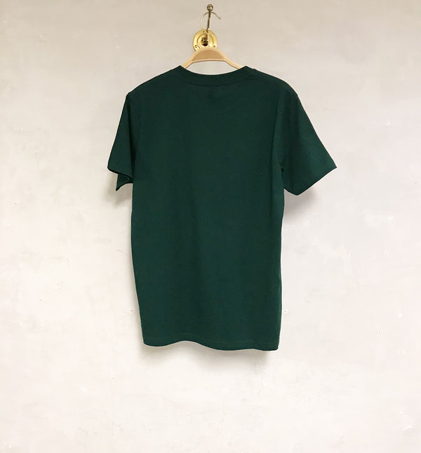 T-shirt økologisk bomuld Unisex Mørkegrøn