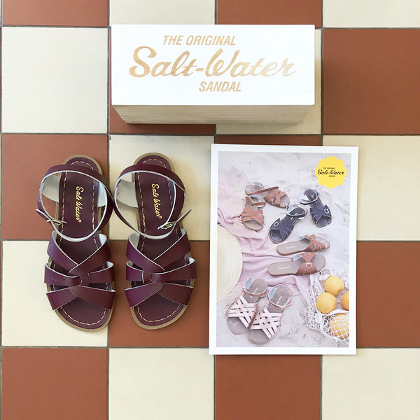 Salt-Water Sandals Original Claret burgundy sandal
