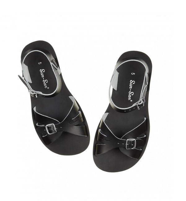 Salt-Water Sandals Boardwalk black sandal