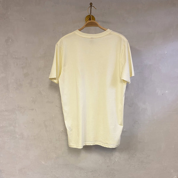 T-shirt i GOTS märkt ekologisk bomull, färg ecru gulvit